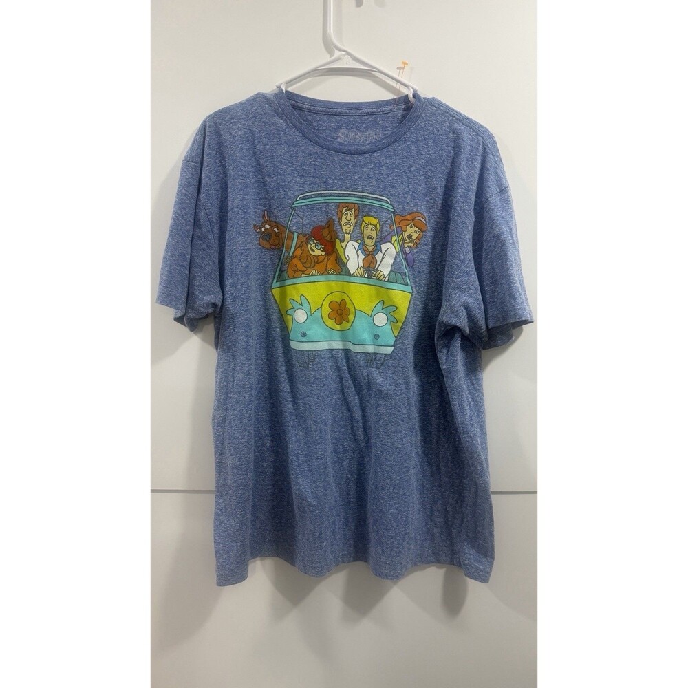 Print Tag Scooby Doo Gang Blue T- shirt XL Graphic T (C-02)